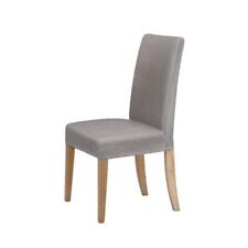 Sherwood Home Premium Faux Suede Dining Chair Cover (Silver) 42x43x68cm