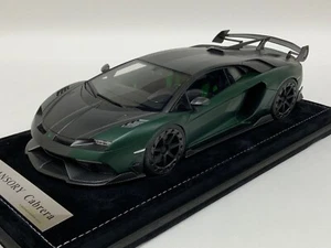 1/18 T&P Lamborghini Aventador SVJ Mansory Cabrera în Green Carbon Fiber 99 pcs - Picture 1 of 12