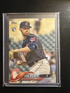 2018 Topps Update Shane Bieber Rookie RC Base #US198 Indians Guardians - Bild 1 von 2