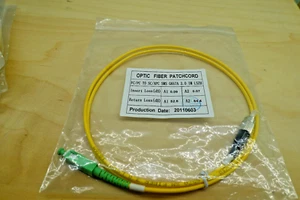 1 Metre FC/PC to SC/APC Simplex Patch Cord Fibre Optical LSZH Cable - Picture 1 of 4