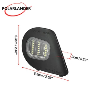 2pcs Reversing Rear-view Mirror White Light LED Turn Light Floor Lamp Dodge ram - Picture 1 of 10