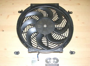 14" universal MOTORSPORTLÜFTER ***NEU*** blasend 36cm Lüfter 12 Volt 90W saugend - Bild 1 von 4