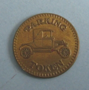 Parking Token coin with Model T - U.S. Eagle on back side - Picture 1 of 2