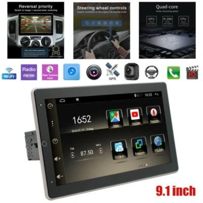 Rotatable 10.1"Android 9.1 HD Quad-core Car MP5 Stereo Radio Player GPS Nav Kit - Изображение 1 из 4