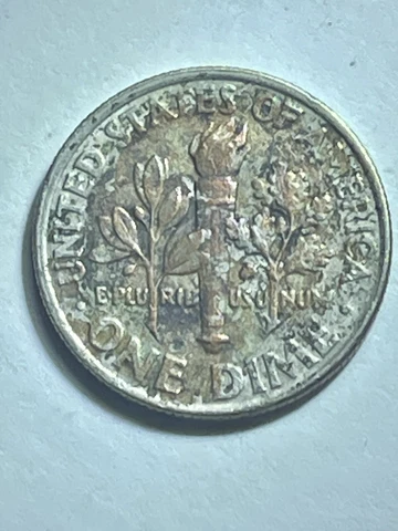 1997-P Roosevelt Dime -Errors!  Missing Partial Clad Layer (Rev), Slightly OC Cover
