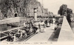 SS Alert in Creux Harbour Sark Channel Islands unused old pc Louis Levy LL 4 - Picture 1 of 1