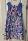 Lilly Pulitzer Tic Tac Tile Engineered Blue Mila Shift Dress 14