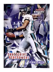 2000 Bowman Chrome Shattering Performers Jimmy Smith Jacksonville Jaguars - Foto 1 di 2