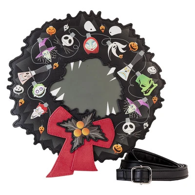Nightmare Before Christmas Wreath String Lights Glow Crossbody Bag - Image 1 of 4
