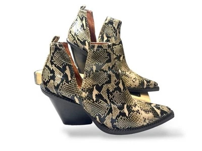 Botines Jeffrey Campbell x Free People piel de serpiente para mujer de cuero 9 puntas Foto 1 de 4