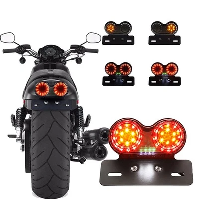 Luz de freno LED para motocicleta Tuono 1000R lámpara de señal con soporte de placa de licencia Foto 1 de 4