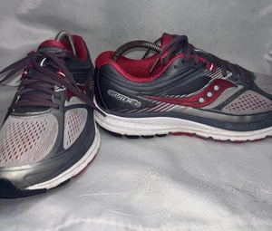 Saucony Womens Running Shoes Guide 10 Grey & Pink Athletic Sneakers Size 8 - Picture 1 of 12