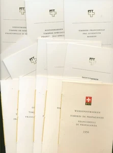 Schweiz 13 Geschenkhefte der PTT aus 1956/88 (G9330) - Bild 1 von 1