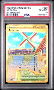 2023 Pokemon Obf En-Obsidian Flames #229 Artazon Hyper Rare PSA 10 - Picture 1 of 2