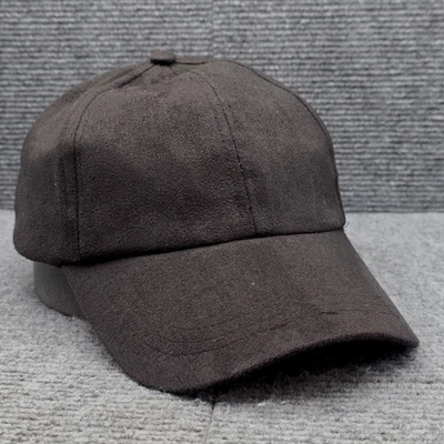 Free People Hat Cap Strap Back Black Womens Casual Suede Look Adjustable OS - Image 1 of 4