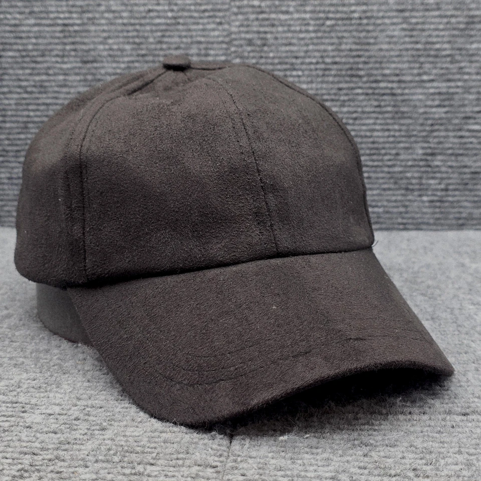 Free People Hat Cap Strap Back Black Womens Casual Suede Look Adjustable OS - Image 1 of 4