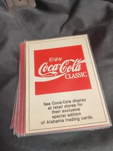 Lot de 8 cartes à collectionner vintage Coca Cola Alabama Football - Photo 1/5