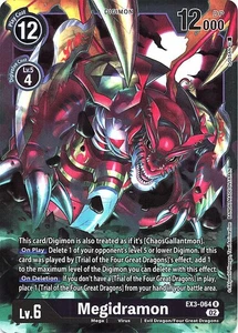 Digimon TCG EX3-064 Megidramon Rare Draconic Roar Card Game EX3-064 - Bild 1 von 1