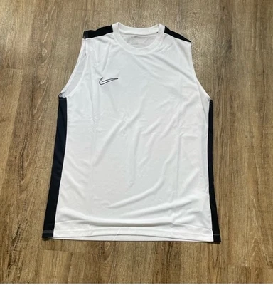 Nike Academy 23 Sleeveless Soccer Jersey White Sz XL DR1331-100 - Image 1 of 3
