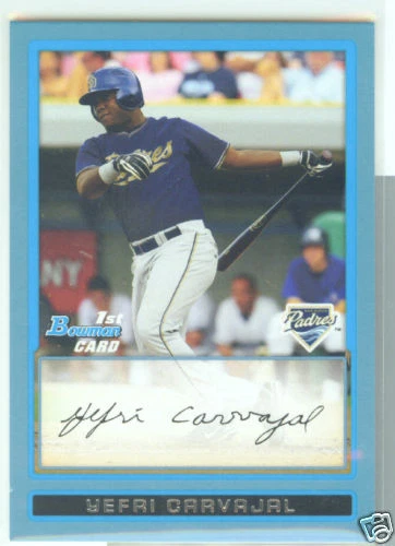 Yefri Carvajal San Diego 2009 Bowman Blue Border - Image 1 of 1