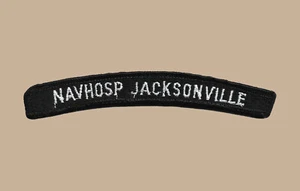 US Naval Hospital Jacksonville Florida NAVHOSP UIM Shoulder Rocker Tab - Picture 1 of 1