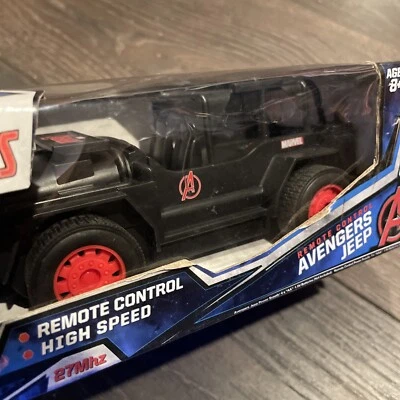 NEW Marvel Avengers Remote Controlled Avengers Jeep Navy Blue 40Mhz RC - Image 1 of 4