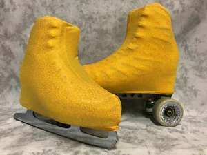 Yellow Holo Boot Covers for Roller Skates and Ice Skates SMALL ONLY - Picture 1 of 1