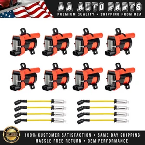Ignition Coil spark plug wire set For Chevy Silverado GMC LS1 LS3 4.8 5.3L D585 - Picture 1 of 12