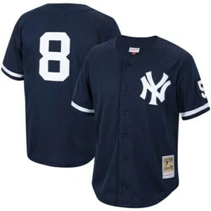 New York Yankees Yogi Berra Mitchell & Ness Navy 1999 Authentic Mesh BP Trikot - Bild 1 von 7