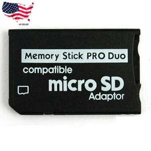 For Sony and PSP Series Micro SD SDHC TF to Memory Stick MS Pro Duo PSP Adapter - Picture 1 of 5