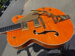1998 Gretsch G6120TM Maple Orange w/Bigsby Fred Gretsch Built w/ COA and Case - Picture 1 of 22