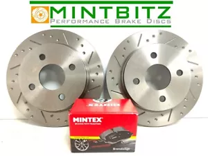 Discos de freno delanteros y pastillas con hoyuelos ranurados Honda Accord Coupe 2.2 ESi (CD7) 94-97 - Imagen 1 de 8