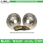 (Front Kit) Premium Oem Replacement - 2 Disc Brake Rotors - 4 Ceramic Brake Pads