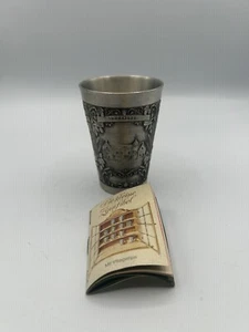6 ounce Zinn Becker Stuttgart Pewter Shot Glass Coat of Arms Design - Picture 1 of 7