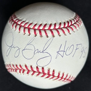 Jerry Bailey HOF 95 Horse Jockey Autographed OML (Selig) Baseball - Steiner Cert - Picture 1 of 8