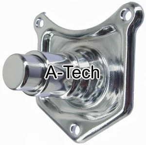CHROME STARTER SOLENOID PUSH BUTTON END COVER HARLEY DAVIDSON 1.0 2.0 2.4 KW - Bild 1 von 3