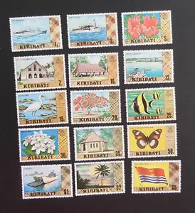 Kiribati 1979 Definitives ship butterfly fish bird flag MNH UM unmounted mint - Picture 1 of 1