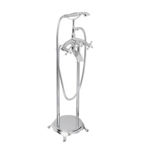 AKDY 3-Handle Floor Mount Claw Foot Tub Faucet Bathtub Filler Chrome TF0023 - Picture 1 of 5