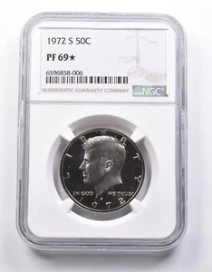 PF69 * STAR 1972-S Kennedy Half Dollar NGC *6721 - Picture 1 of 3