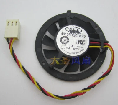 T&T 4010M12C NF9 DC12V 0.16A 3pin card fan - Image 1 of 2