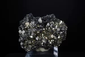 Jamesonite, calcite, sfalerite e pirite / miniera di Noche Buena, Messico / minerale - Foto 1 di 6
