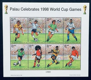 PALAU 1998 WORLD CUP SOCCER CHAMPIONSHIPS STAMP SHEET 1998 MNH FOOTBALL SPORTS - Picture 1 of 1