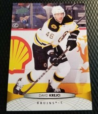 2011-12 Upper Deck Series 1 One Hockey DAVID KREJCI Boston Bruins NHL Card #191