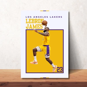 LeBron James Poster LeBron James Wall Art Print LeBron James Fan Home Decor HD - Picture 1 of 7