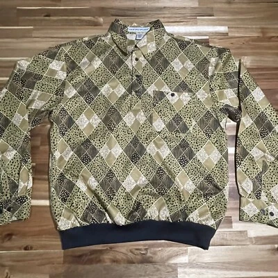 Irvine Park Polo Cintura Bandas Manga Larga Retro Brillante Para Hombre M Alto Volumen Bronceado Foto 1 de 4