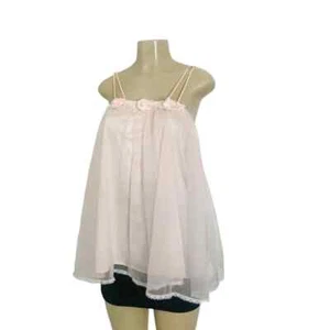 Rare Val Mode Vintage Babydoll Pastel Pink Chemise - Picture 1 of 8