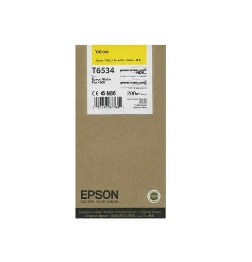 Original Epson Tinte Patrone T6534 gelb für Stylus Pro 4900 AG - Bild 1 von 1