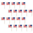  200 Pcs American Toothpick Flag Small World Stick Cocktail Picks Food