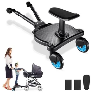 Universal Kinderwagenbrett mit austauschbarem Sitz, 2 in 1 Sitz und Steh Kinderwagen Bo - Bild 1 von 4