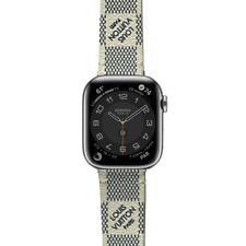 Designer Apple watch band iwatch strap series 1 2 3 4 5 6 7 8 SE ULTRA V L WHITE